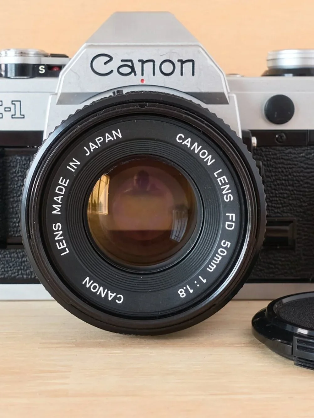Vintage Canon AE-1 35mm SLR Film Camera 50mm Lens Canon Speedlite Flash Tested - Picture 4 of 11